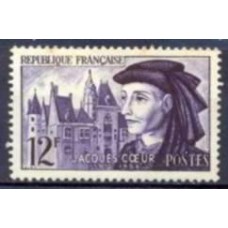 FRA1034N-SELO 5º CENTENÁRIO DA MORTE DE JACQUES COEUR - FRANÇA - 1955 - N