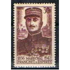 FRA1064N-SELO CENTENÁRIO DE NASCIMENTO DO MARECHAL FRANCHET D'ESPEREY - FRANÇA - 1956 - N