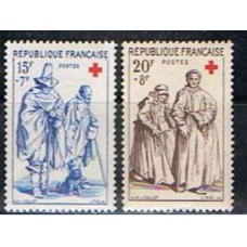 FRA1140N-SÉRIE PRÓ CRUZ VERMELHA - FRANÇA - 1957 - N