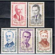 FRA1248N-SÉRIE HERÓIS DA RESISTÊNCIA IV - FRANÇA - 1960 - N