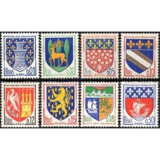 FRA1351NA-SÉRIE BRASÕES DE CIDADES IV - FRANÇA - 1962/65 - N