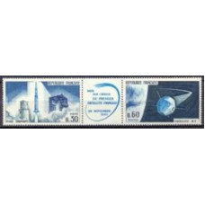 FRA1465NA-SE-TENANT 1º SATÉLITE NACIONAL - FRANÇA - 1965 - N