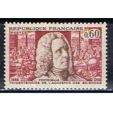FRA1487N-SELO TRICENTENÁRIO DA ACADEMIA DE CIÊNCIAS - FRANÇA - 1966 - N