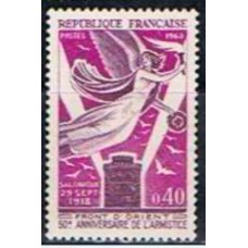 FRA1571N-SELO CINQUENTENÁRIO DO ARMISTÍCIO SOBRE O FRONT DO ORIENTE - FRANÇA - 1968 - N