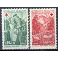 FRA1661N-SÉRIE PRÓ CRUZ VERMELHA - AFRESCOS DA CAPELA DE DISSAY - FRANÇA - 1970 - N