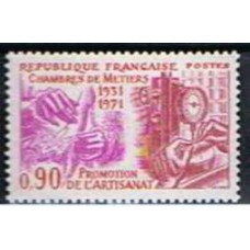 FRA1691N-SELO 40º ANIVERSÁRIO DA ASSEMBLEIA PERMANENTE DAS CÂMARAS DE OFÍCIO - FRANÇA - 1971 - N