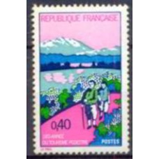 FRA1723N-SELO ANO DO TURISMO PEDESTRE - FRANÇA - 1972 - N