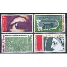 FRA1830N-SÉRIE EXPOSIÇÃO FILATÉLICA ARPHILA 75 - FRANÇA - 1975 - N
