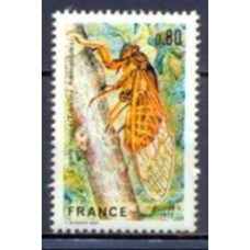 FRA1946N-SELO A CIGARRA VERMELHA - FRANÇA - 1977 - N