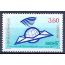 FRA2527N-SELO CENTENÁRIO DA ESCOLA SUPERIOR DOS CORREIOS - FRANÇA - 1988 - N