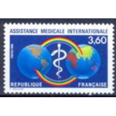 FRA2535M-SELO ASSISTÊNCIA MÉDICA INTERNACIONAL - FRANÇA - 1988 - MINT