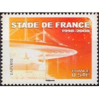 FRA4142N-SELO 10º ANIVERSÁRIO DO ESTÁDIO DE FRANCE - FRANÇA - 2008 - N