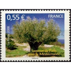 FRA4259M-SELO CÚPULA DE PARIS PELO MEDITERRÂNEO - FRANÇA - 2008 - MINT