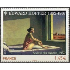 FRA4633N-SELO SÉRIE ARTÍSTICA - PINTOR E GRAVADOR EDWARD HOPPER - FRANÇA - 2012 - N