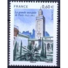 FRA4634N-SELO CENTENÁRIO DA GRANDE MESQUITA DE PARIS - FRANÇA - 2012 - N