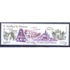 FRA4661M-SELO SÉRIE EUROPA - VISITE A FRANÇA - FRANÇA - 2012 - MINT