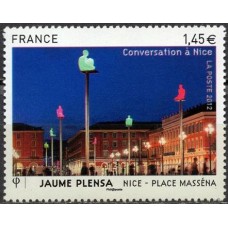 FRA4683M-SELO SÉRIE TURÍSTICA - PRAÇA MASSÉNA/NICE - FRANÇA - 2012 - MINT