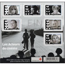 FRA4690MF-BLOCO GRANDES NOMES DO CINEMA FRANCÊS - FRANÇA - 2012 - MINT