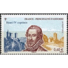 FRA4698MA-SELO REI HENRIQUE IV, FUNDO AZUL - FRANÇA - 2012 - MINT