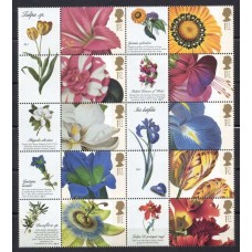 GRB1925MAS-SÉRIE SAUDAÇÕES - FLORES - GRÃ-BRETANHA - 2003 - MINT