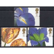 GRB1925NA-SÉRIE SAUDAÇÕES - FLORES, DENTEAÇÃO 15X14 DO CARNÊ - GRÃ-BRETANHA - 1997 - N