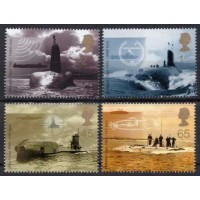 GRB2244MA-SÉRIE CENTENÁRIO  DO ROYAL NAVY SUBMARINE SERVICE, DENTEAÇÃO 15,5X15 - GRÃ-BRETANHA - 2001 - MINT