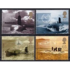 GRB2244MA-SÉRIE CENTENÁRIO  DO ROYAL NAVY SUBMARINE SERVICE, DENTEAÇÃO 15,5X15 - GRÃ-BRETANHA - 2001 - MINT