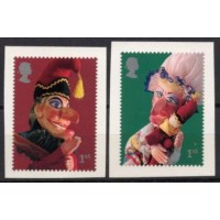 GRB2272M-SÉRIE TEATRO DE MARIONETES, AUTOADESIVOS DA CADERNETA - GRÃ-BRETANHA - 2001 - MINT GRB2272M-SÉRIE TEATRO DE MARIONETES, AUTOADESIVOS DA CADERNETA - GRÃ-BRETANHA - 2001 - MINT