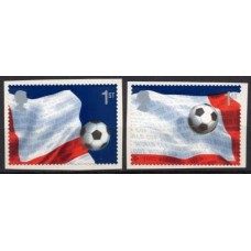 GRB2339M-SÉRIE COPA MUNDIAL DE FUTEBOL COREIA DO SUL E JAPÃO - AUTOADESIVOS DA CADERNETA - GRÃ-BRETANHA - 2002 - MINT