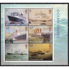GRBB024M-BLOCO NAVIOS DE CRUZEIRO - GRÃ-BRETANHA - 2004 - MINT