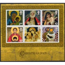 GRBB036N-BLOCO NATAL - GRÃ-BRETANHA - 2005 - N
