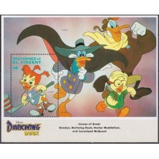 GSVB117M-BLOCO AVENTURAS DE MISTER MÁSCARA - GRANADINAS DE SÃO VICENTE - 1993 - MINT