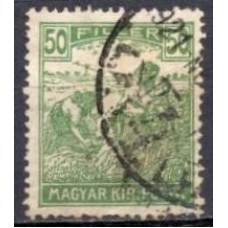 HUN0290U-SELO CAMPONESES, 50FI VERDE - HUNGRIA - 1920/23 - U