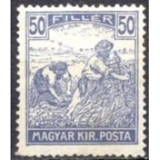 HUN0291N-SELO CAMPONESES, 50FI AZUL - HUNGRIA - 1920/23 - N