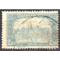 HUN0302U-SELO PARLAMENTO, 2,50K - HUNGRIA - 1920/23 - U