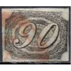 IM0007U.01-SELO INCLINADO, 90 RÉIS - 1844 - U