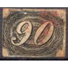IM0007U.02-SELO INCLINADO, 90 RÉIS - 1844 - U