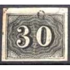 IM0013U.09-SELO VERTICAL, 30 RÉIS - 1850 - U