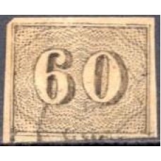 IM0014U.18-SELO VERTICAL, 60 RÉIS - 1850 - U
