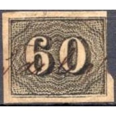 IM0014U.20-SELO VERTICAL, 60 RÉIS - 1850 - U