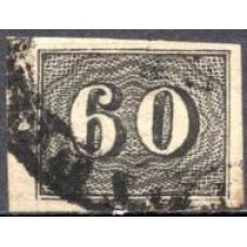 IM0014U.21-SELO VERTICAL, 60 RÉIS - 1850 - U