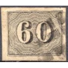 IM0014U.22-SELO VERTICAL, 60 RÉIS - 1850 - U