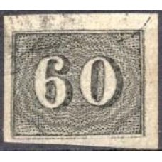 IM0014U.26-SELO VERTICAL, 60 RÉIS - 1850 - U