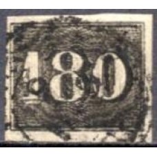 IM0016U.06-SELO VERTICAL, 180 RÉIS - 1850 - U