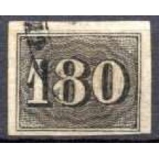IM0016U.08-SELO VERTICAL, 180 RÉIS - 1850 - U