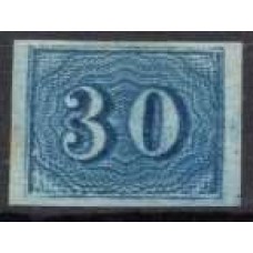IM0020N.01-SELO COLORIDO 30 RÉIS - 1854 - N