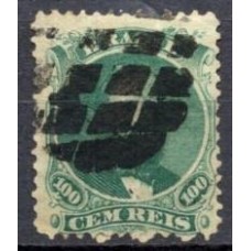 IM0027U.02-SELO DOM PEDRO II DENTEADO, 100 RÉIS - 1866 - U
