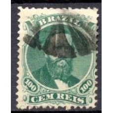 IM0027U.04-SELO DOM PEDRO II DENTEADO, 100 RÉIS - 1866 - U
