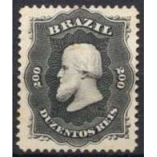 IM0028N.04-SELO DOM PEDRO II DENTEADO, 200 RÉIS - 1866 - N