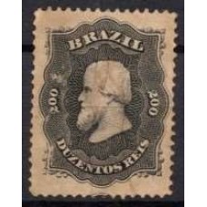 IM0028U.06-SELO DOM PEDRO II DENTEADO, 200 RÉIS - 1866 - U